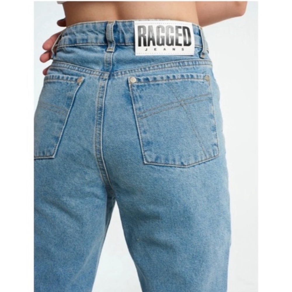 RAGGED Priest Mom Jeans Medium Wash High Rise‎ Tapered 100% Cotton Size 30 - Picture 2 of 16